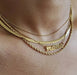 gold layering necklaces perfect for moms or baby shower gifts