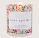fragrant birthday cake batter happy birthday candle with sprinkles