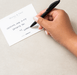 we'll hand write a special note for the recipient, your favorite new mom