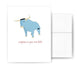 babe the blue ox new baby note cards